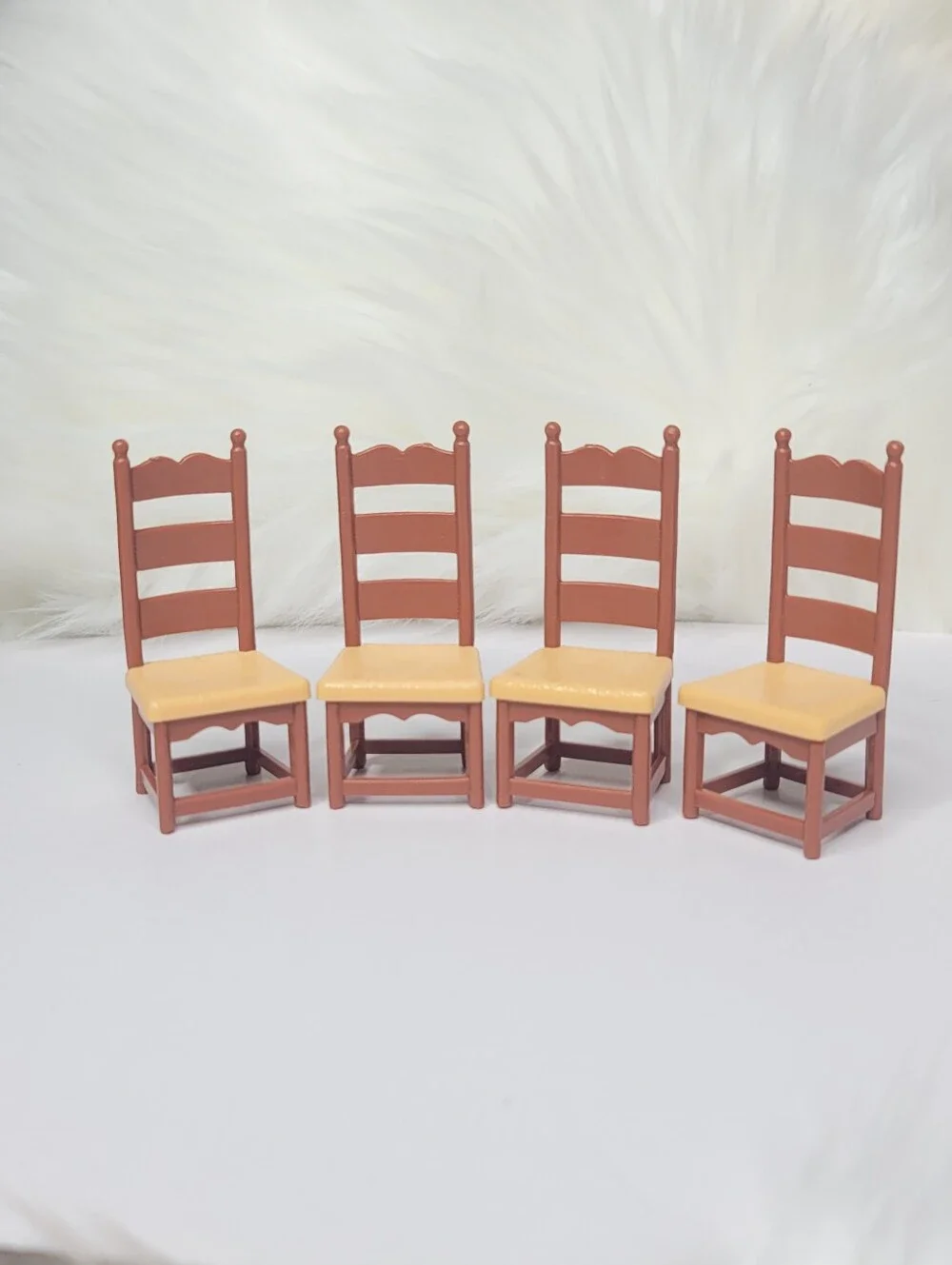 Vintage 1978 Fisher-Price My Dollhouse Dining Chairs Set Of 4